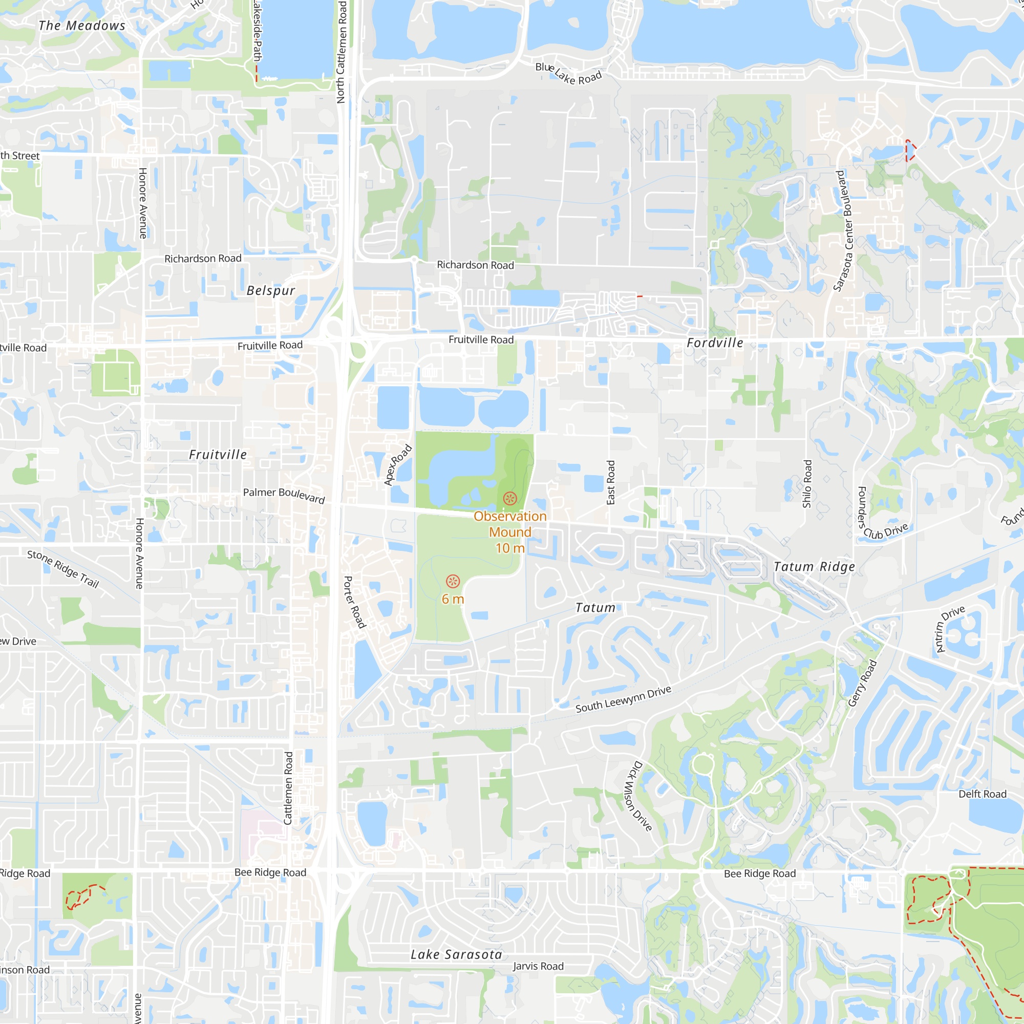 Sarasota Audubon Nature Center map