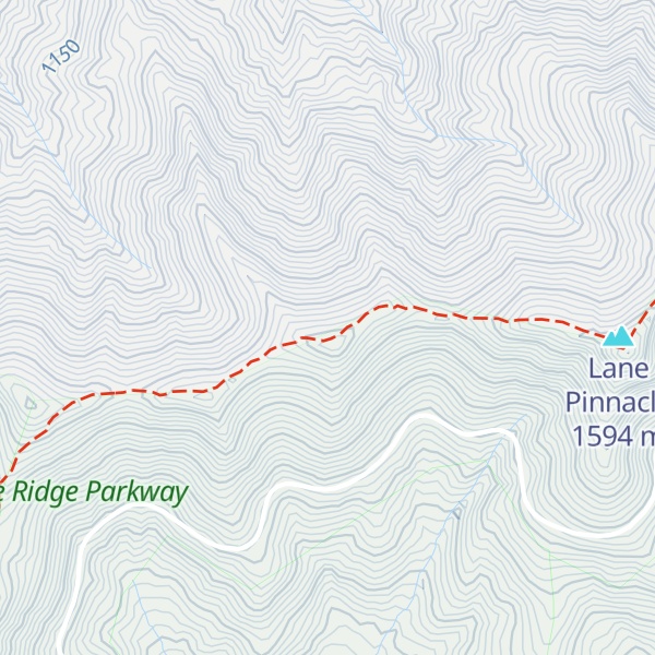 Map of Wolfden Knob