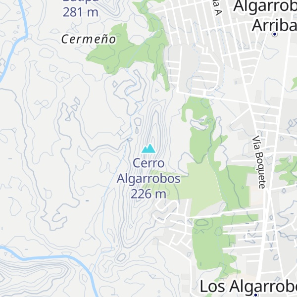 Map of Cerro Algarrobos