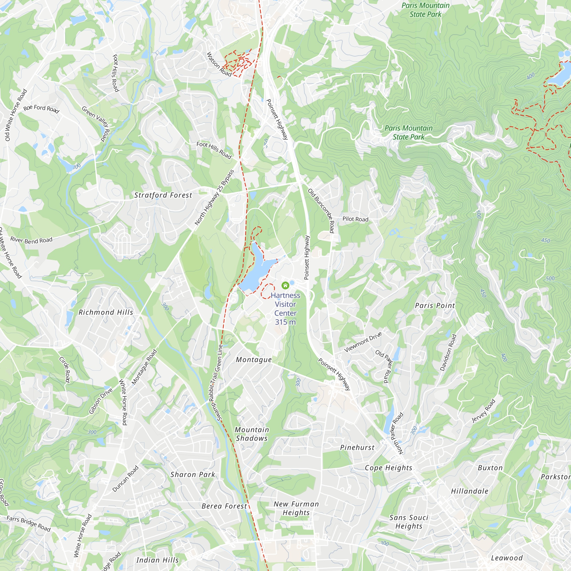 Hartness Visitor Center map