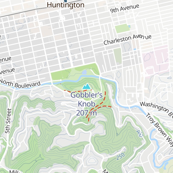 Map of Gobbler's Knob