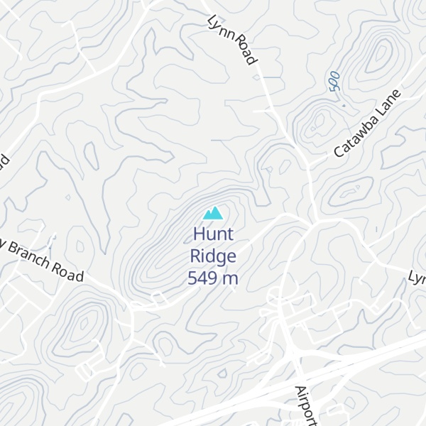 Map of Hunt Ridge
