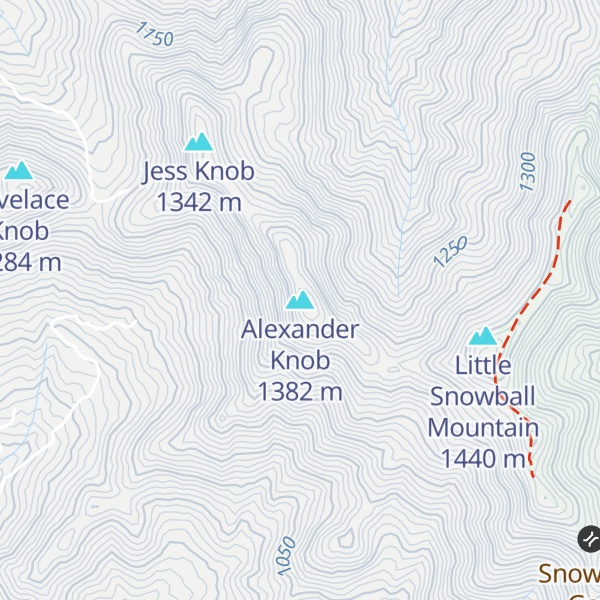 Map of Alexander Knob