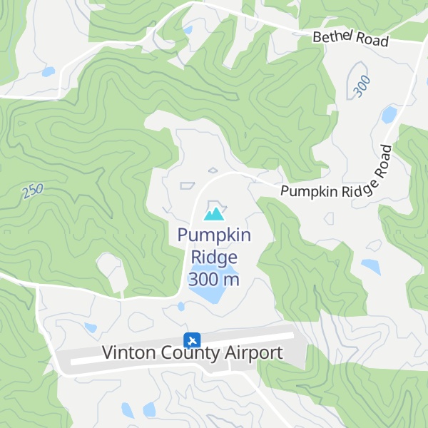Map of Pumpkin Ridge