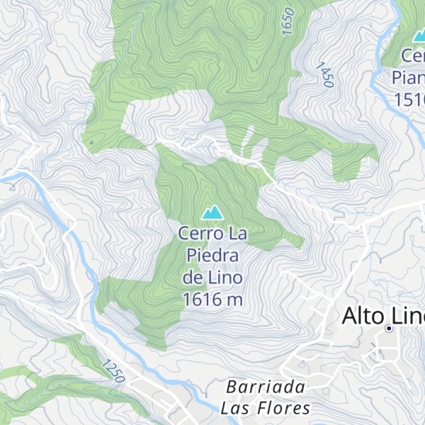 Map of Cerro La Piedra de Lino