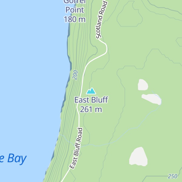 Map of East Bluff
