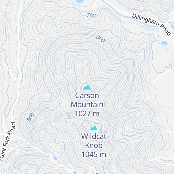 Map of Carson Mountain