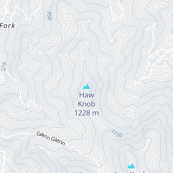 Map of Haw Knob
