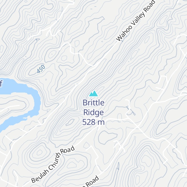 Map of Brittle Ridge