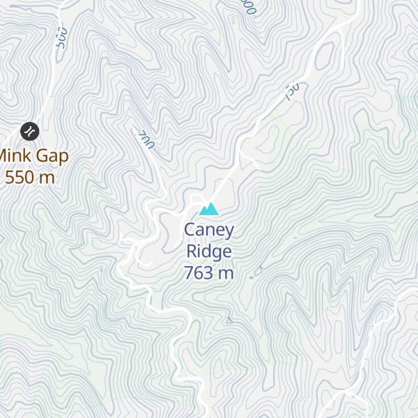 Map of Caney Ridge