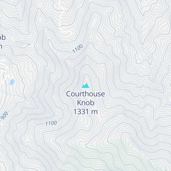 Map of Courthouse Knob