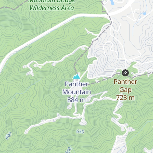 Map of Panther Mountain