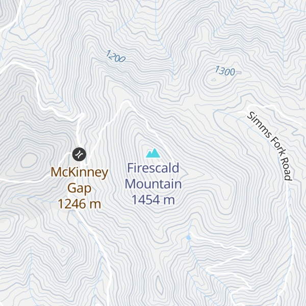 Map of Firescald Mountain