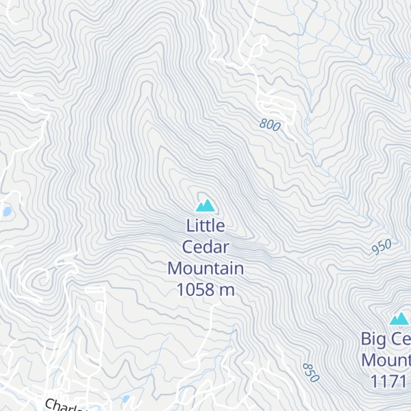 Map of Little Cedar Mountain