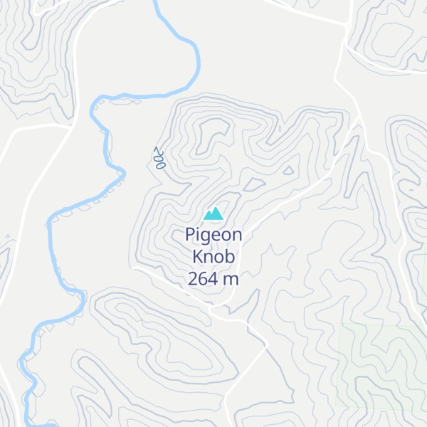 Map of Pigeon Knob