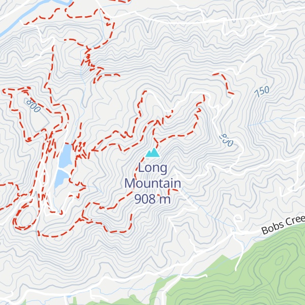 Map of Long Mountain
