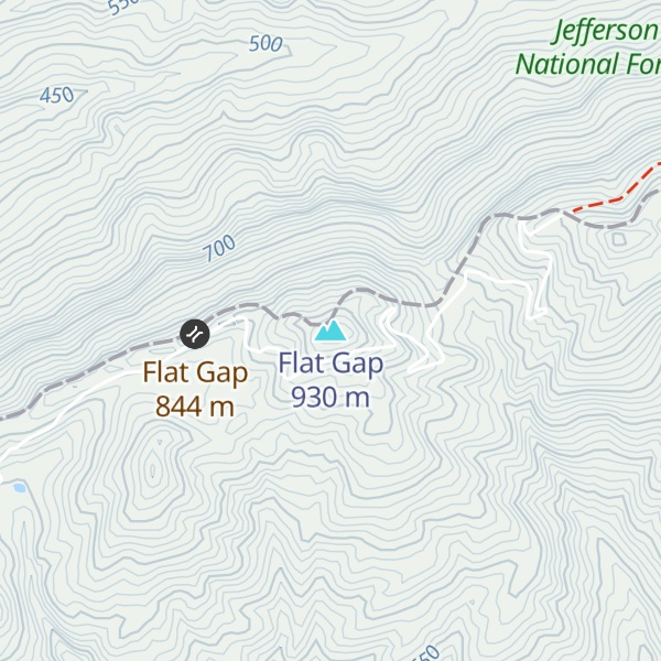 Map of Flat Gap
