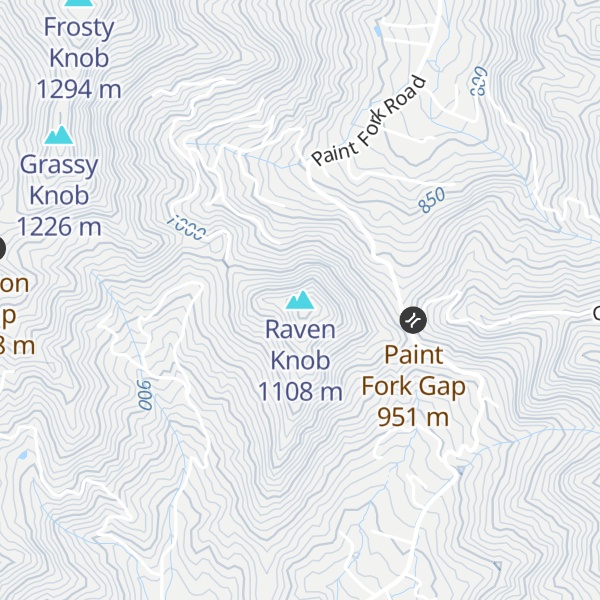 Map of Raven Knob