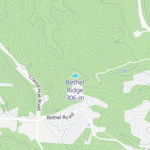 Map of Bethel Ridge