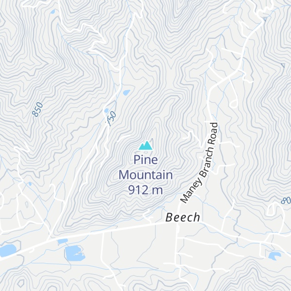 Map of Pine Mountain