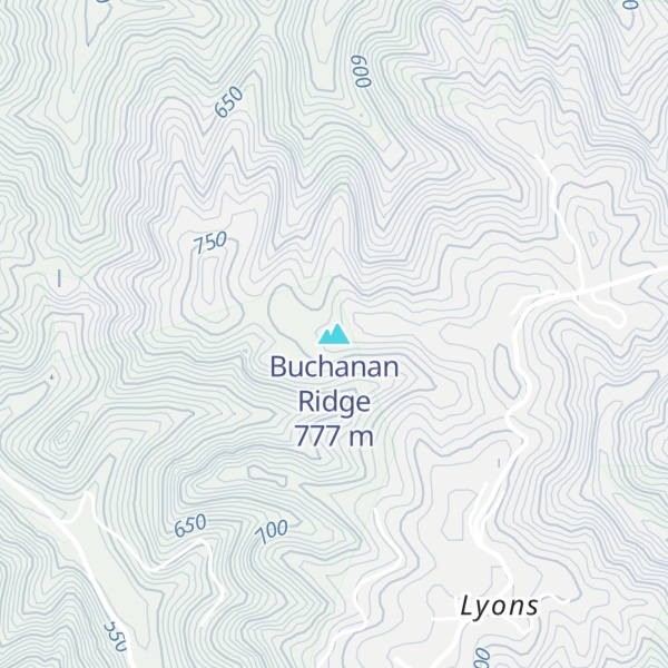Map of Buchanan Ridge