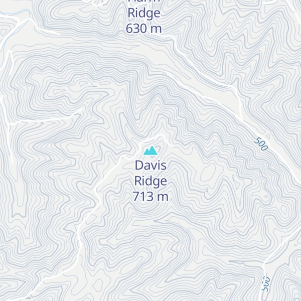Map of Davis Ridge