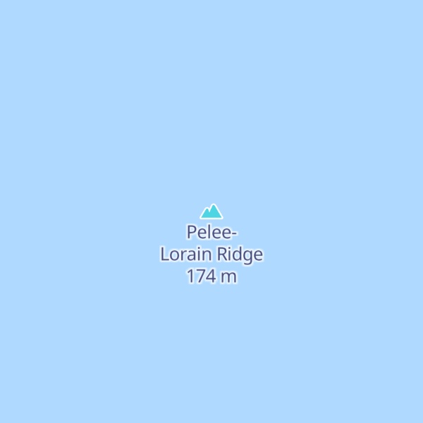 Map of Pelee-Lorain Ridge