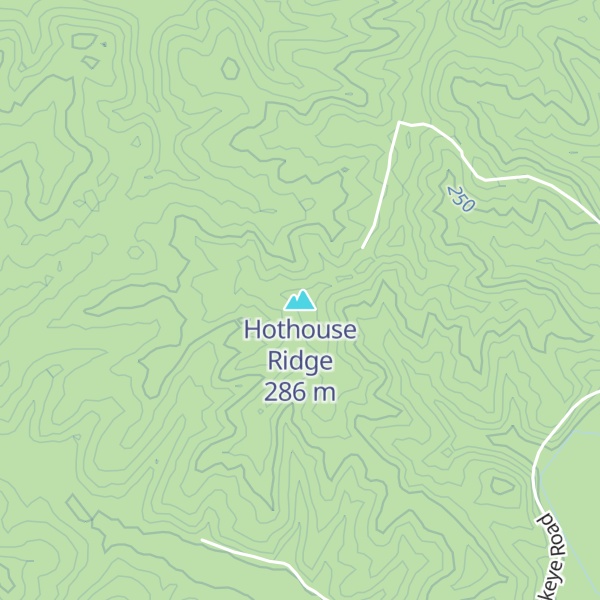 Map of Hothouse Ridge