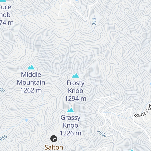Map of Frosty Knob