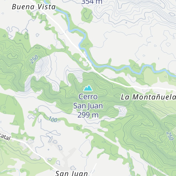 Map of Cerro San Juan