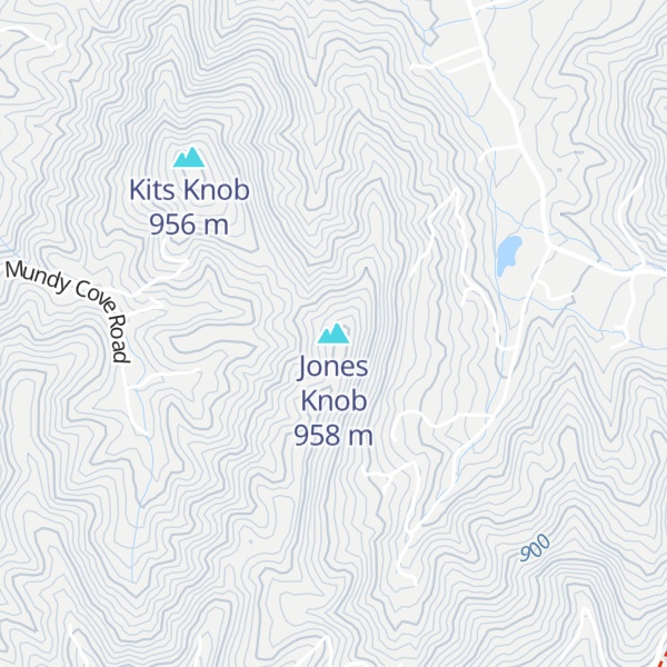 Map of Jones Knob