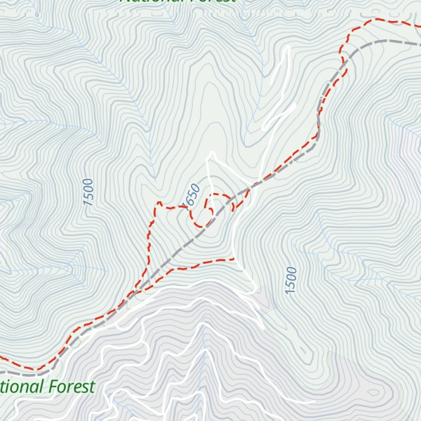 Map of Big Bald