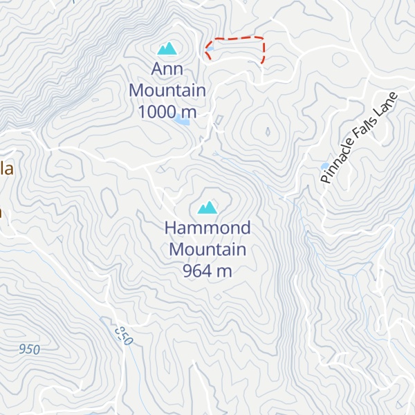 Map of Hammond Mountain