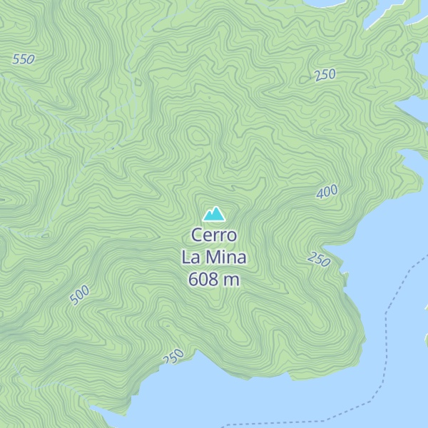 Map of Cerro La Mina