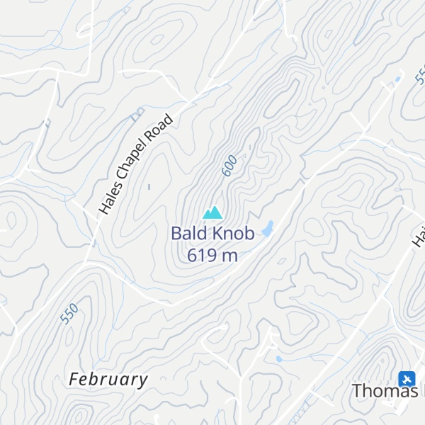Map of Bald Knob