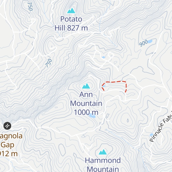 Map of Ann Mountain