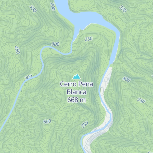 Map of Cerro Pena Blanca
