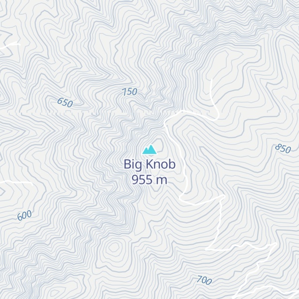Map of Big Knob