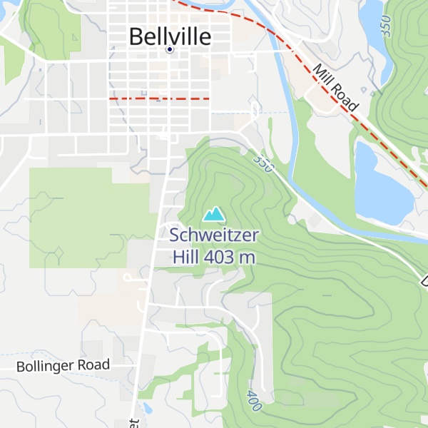 Map of Schweitzer Hill
