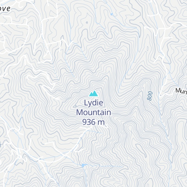 Map of Lydie Mountain