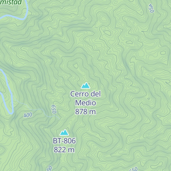 Map of Cerro del Medio