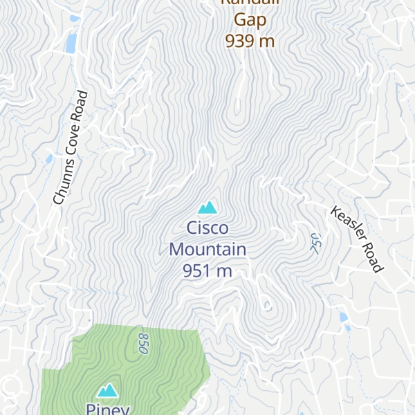 Map of Cisco Mountain