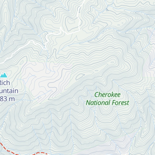 Map of Chestnut Knob