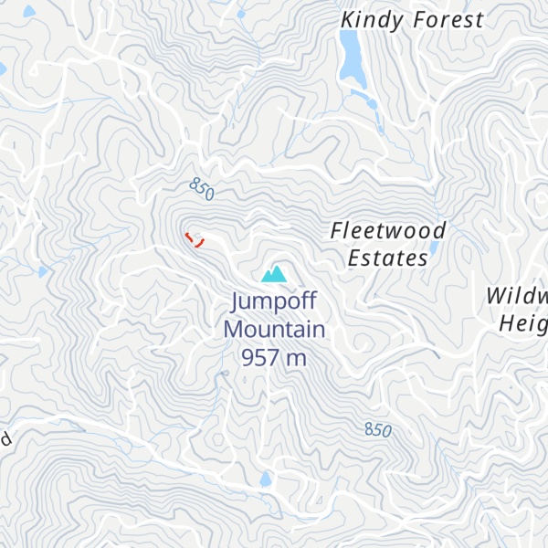 Map of Jumpoff Mountain