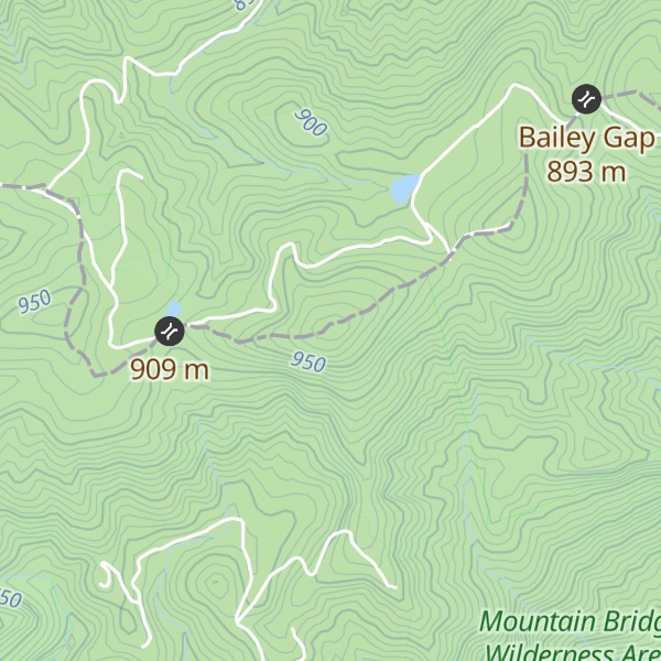 Map of Grassy Top Mountain