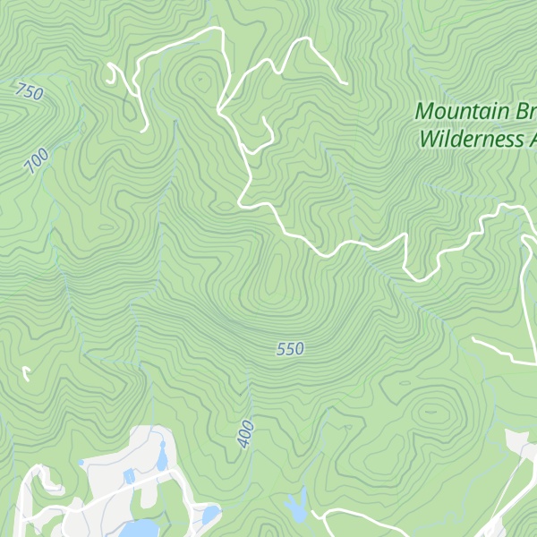 Map of Cedar Rock Mountain
