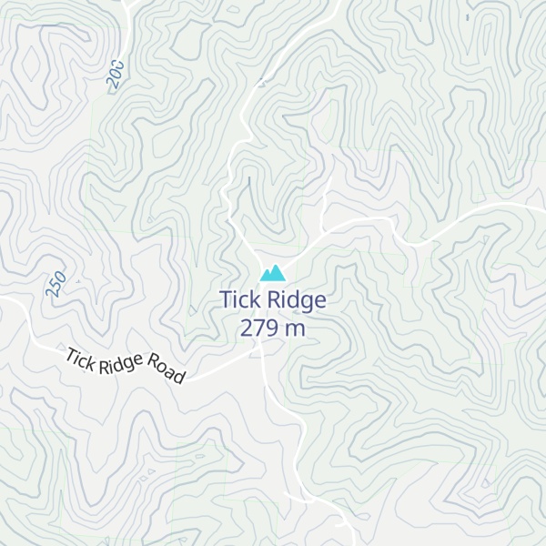 Map of Tick Ridge