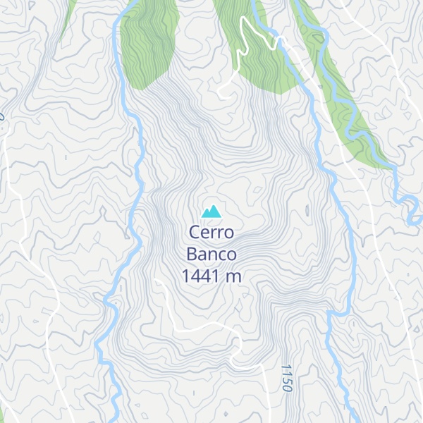 Map of Cerro Banco
