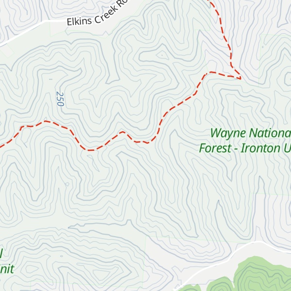 Map of Bluegrass Ridge