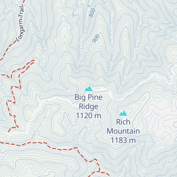 Map of Big Pine Ridge